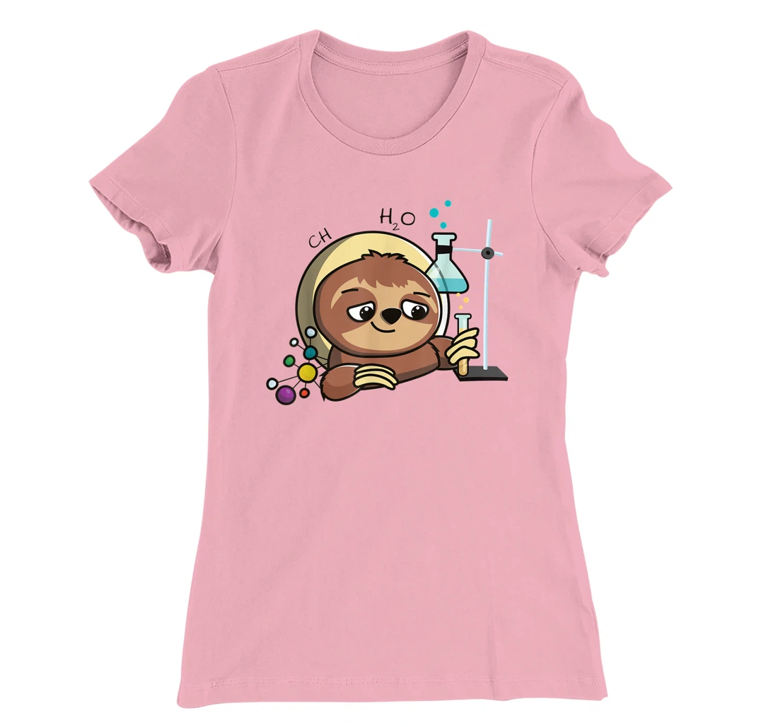 Womens Cute Chemistry Sloth Science Gift T-Shirt, Kid T-Shirt and Women T-Shirt