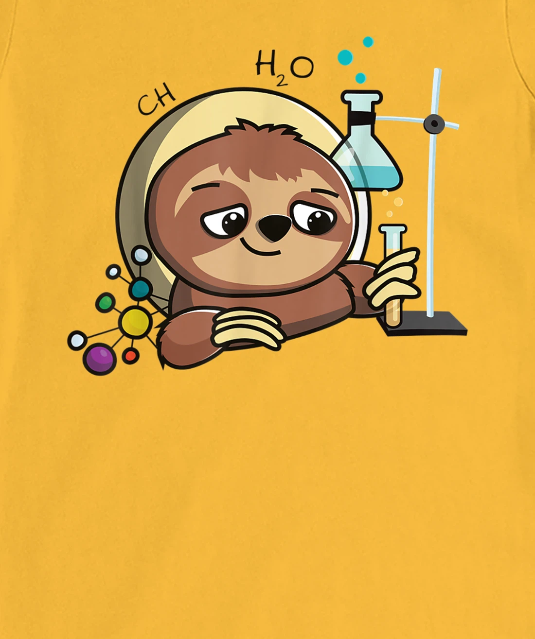 Womens Cute Chemistry Sloth Science Gift T-Shirt, Kid T-Shirt and Women T-Shirt
