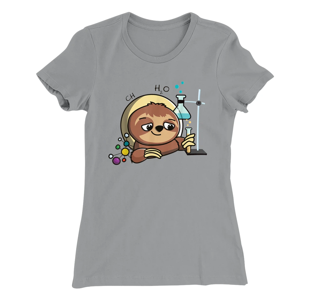 Womens Cute Chemistry Sloth Science Gift T-Shirt, Kid T-Shirt and Women T-Shirt