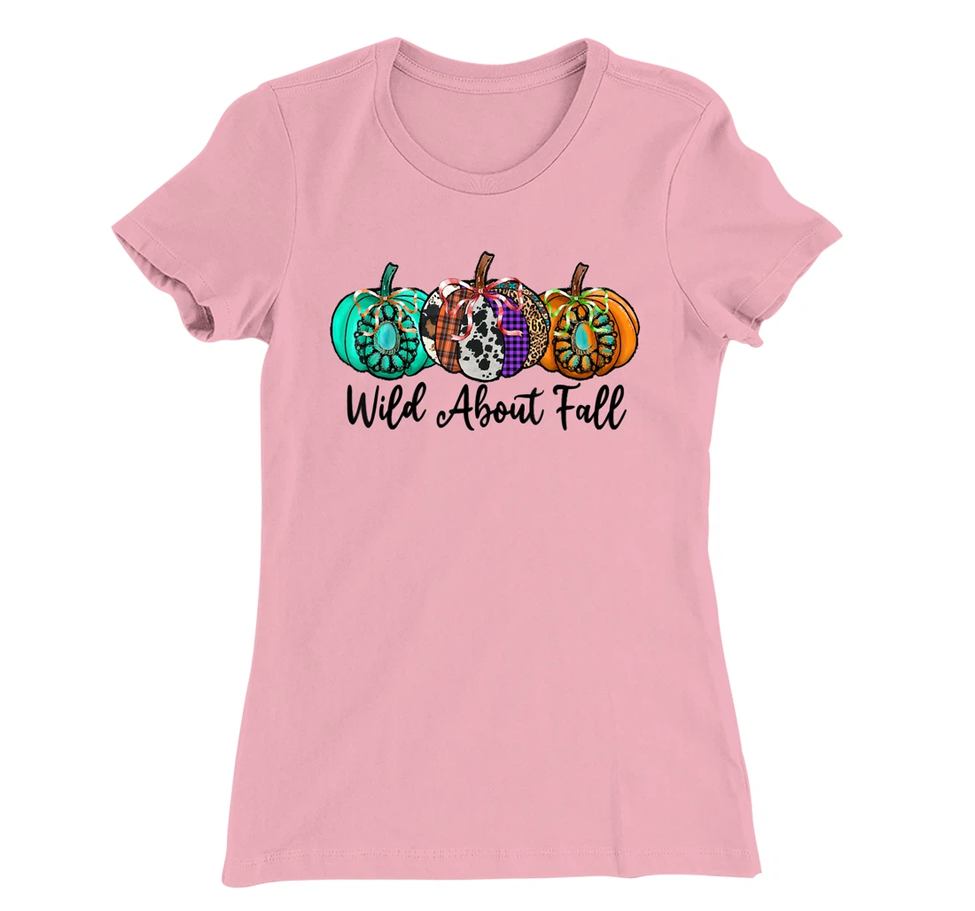 Womens Wild About Fall Autumn Pumpkin Fall Season Vibes Hello Fall T-Shirt, Kid T-Shirt and Women T-Shirt