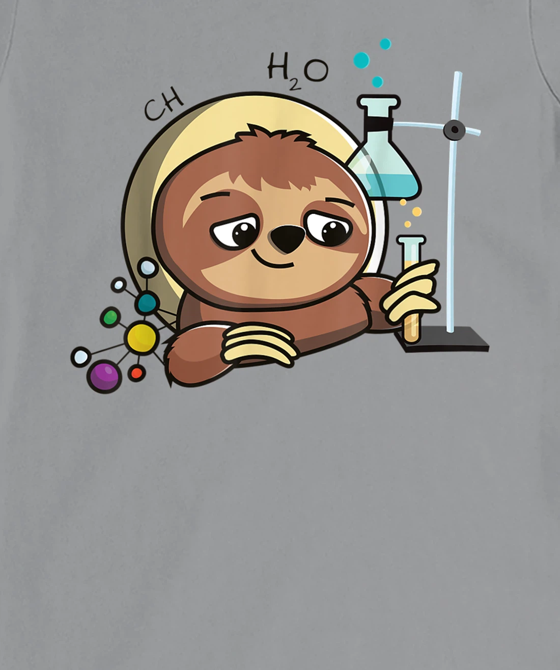 Womens Cute Chemistry Sloth Science Gift T-Shirt, Kid T-Shirt and Women T-Shirt