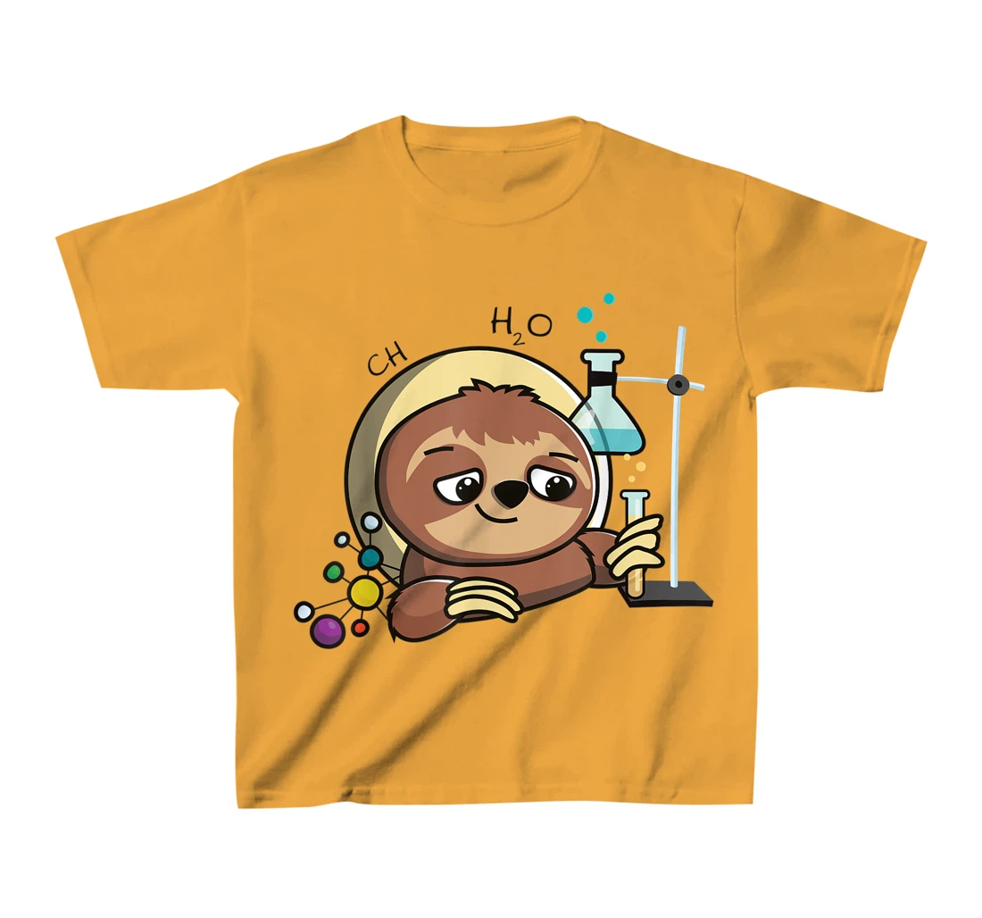 Womens Cute Chemistry Sloth Science Gift T-Shirt, Kid T-Shirt and Women T-Shirt