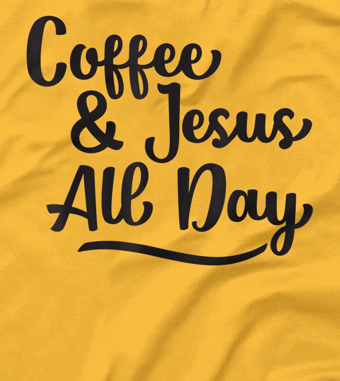 Womens Coffee and Jesus, Cute Handwritten Religious Saying T-Shirt, Women T-Shirt