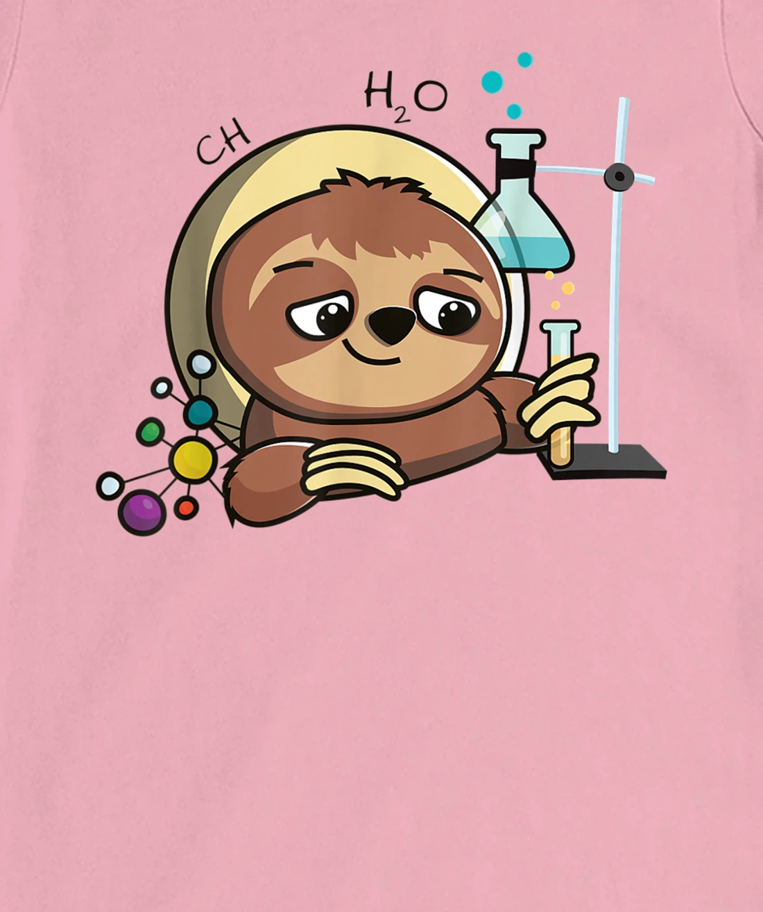 Womens Cute Chemistry Sloth Science Gift T-Shirt, Kid T-Shirt and Women T-Shirt