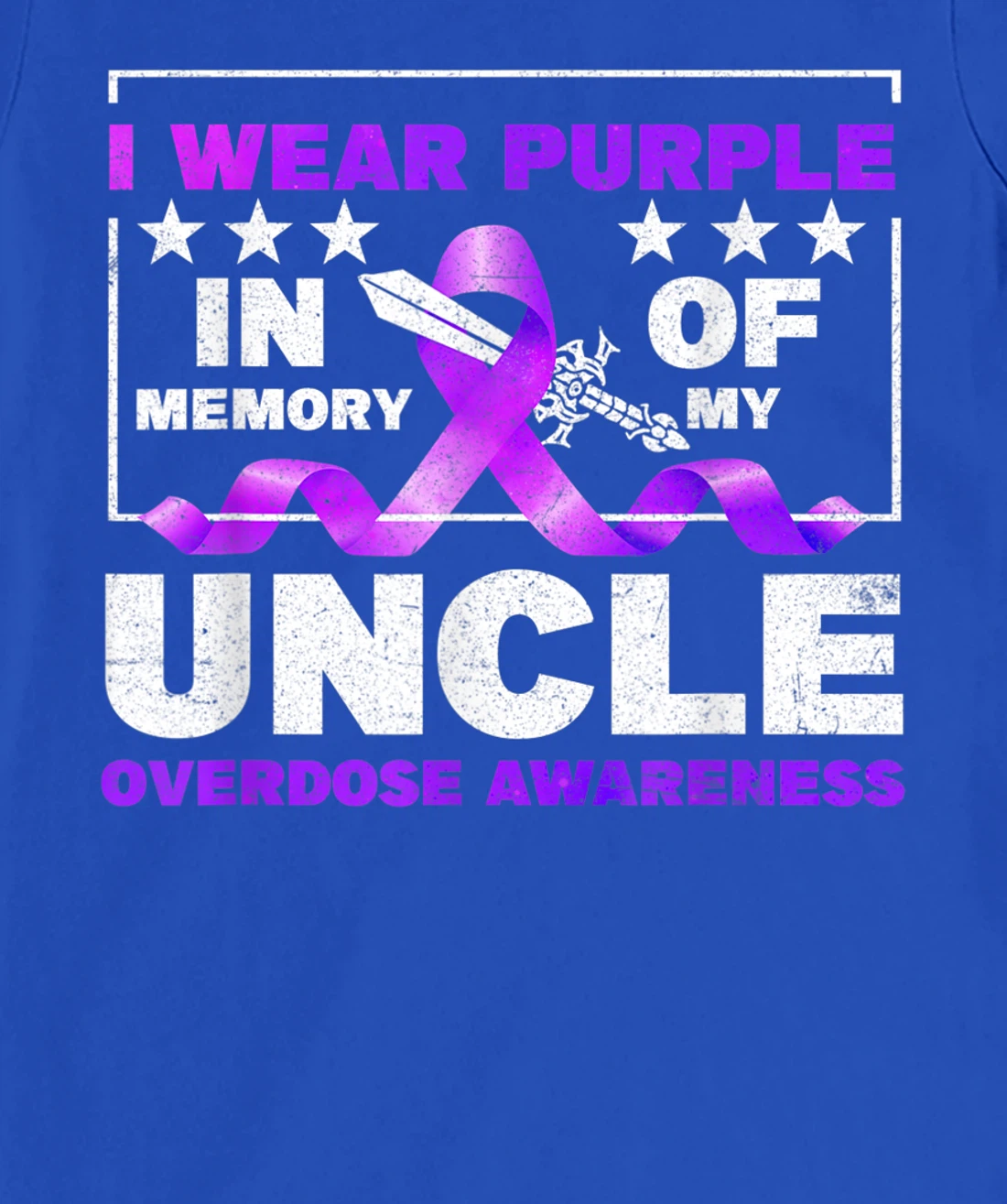 Ki Purple Ribbon Overdose Awareness Month Costume Uncle T-Shirt, Kid T-Shirt and Women T-Shirt