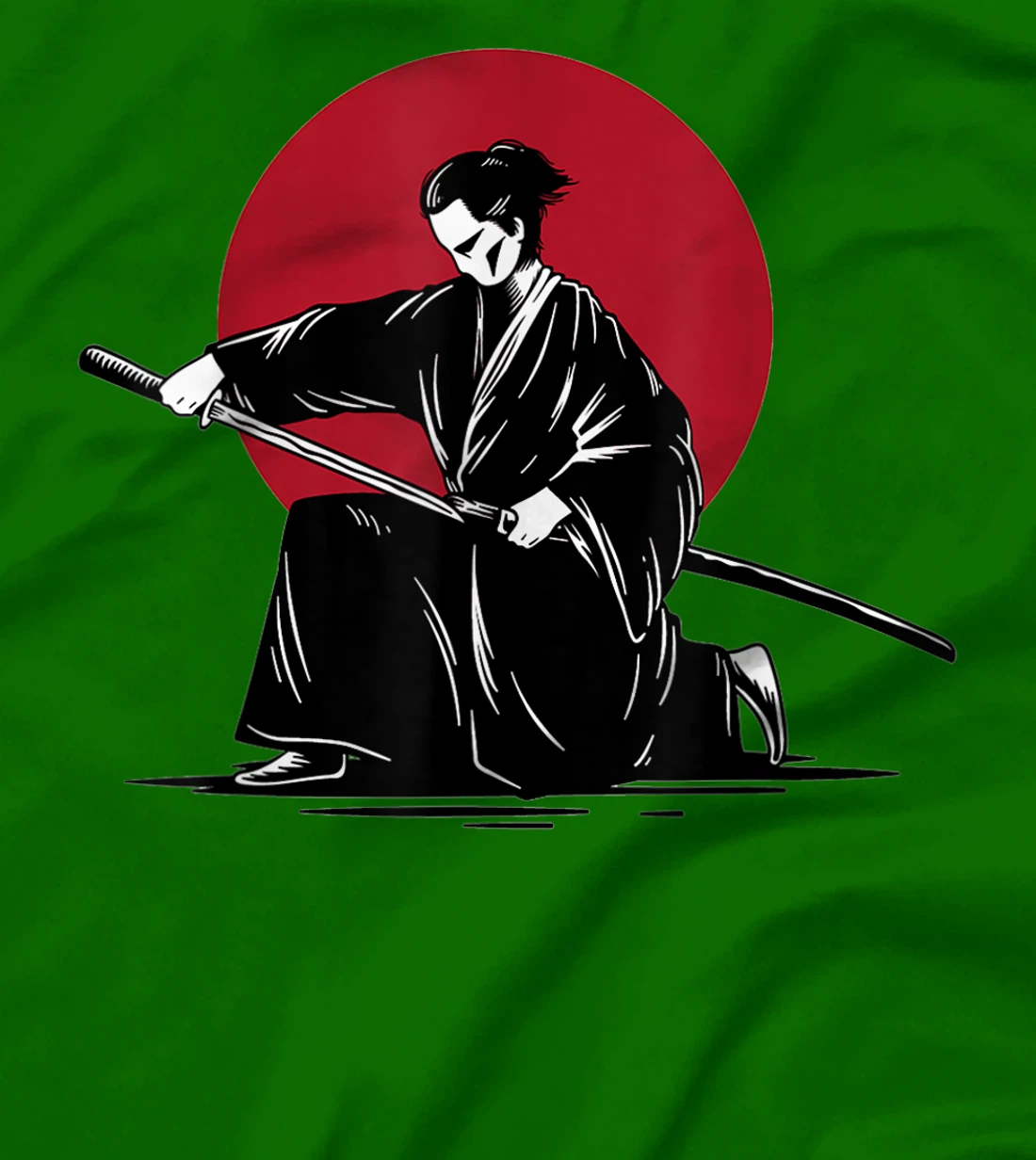 Womens Samurai & Ronin Katana , Be Minimalist, Japanese Art Style T-Shirt, Women T-Shirt