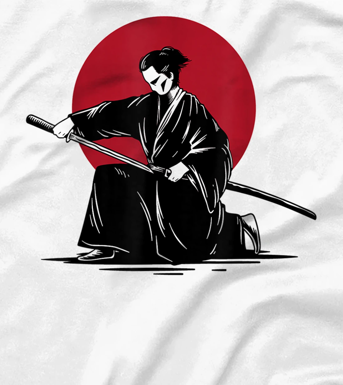 Womens Samurai & Ronin Katana , Be Minimalist, Japanese Art Style T-Shirt, Women T-Shirt