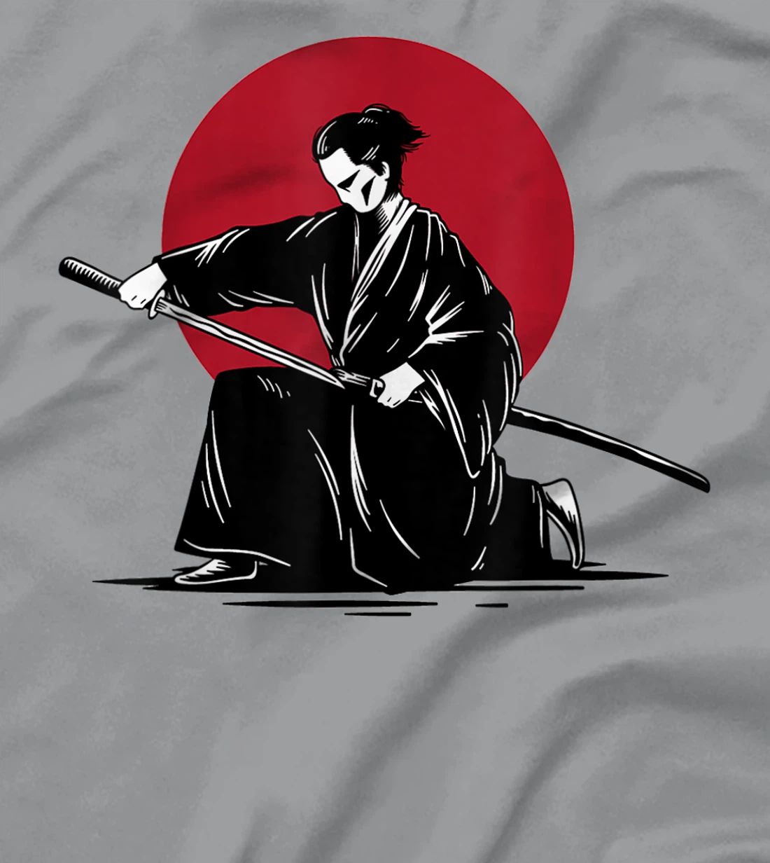 Womens Samurai & Ronin Katana , Be Minimalist, Japanese Art Style T-Shirt, Women T-Shirt