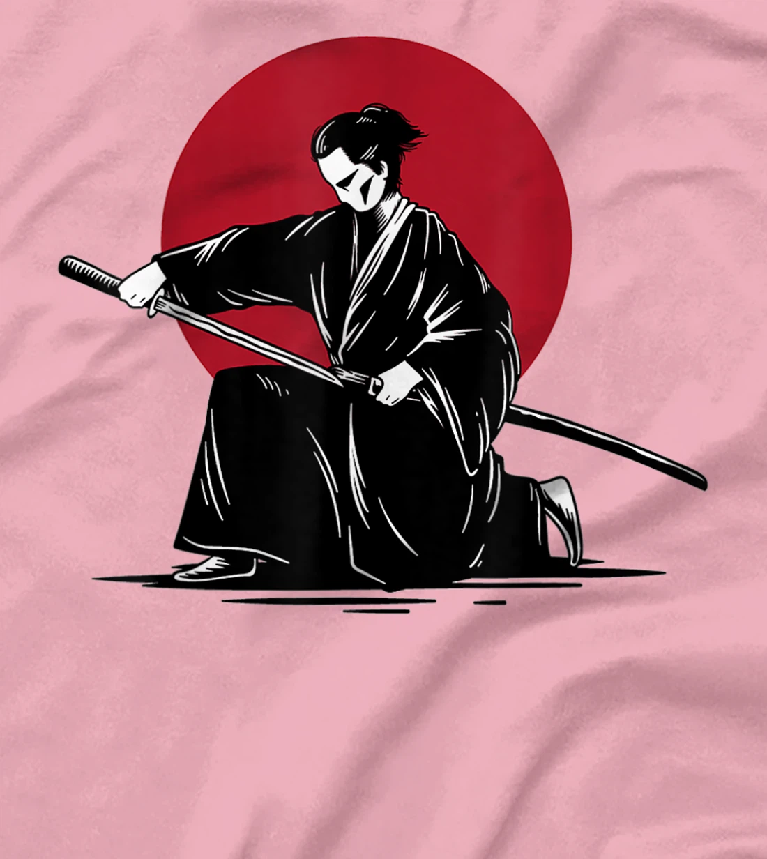 Womens Samurai & Ronin Katana , Be Minimalist, Japanese Art Style T-Shirt, Women T-Shirt