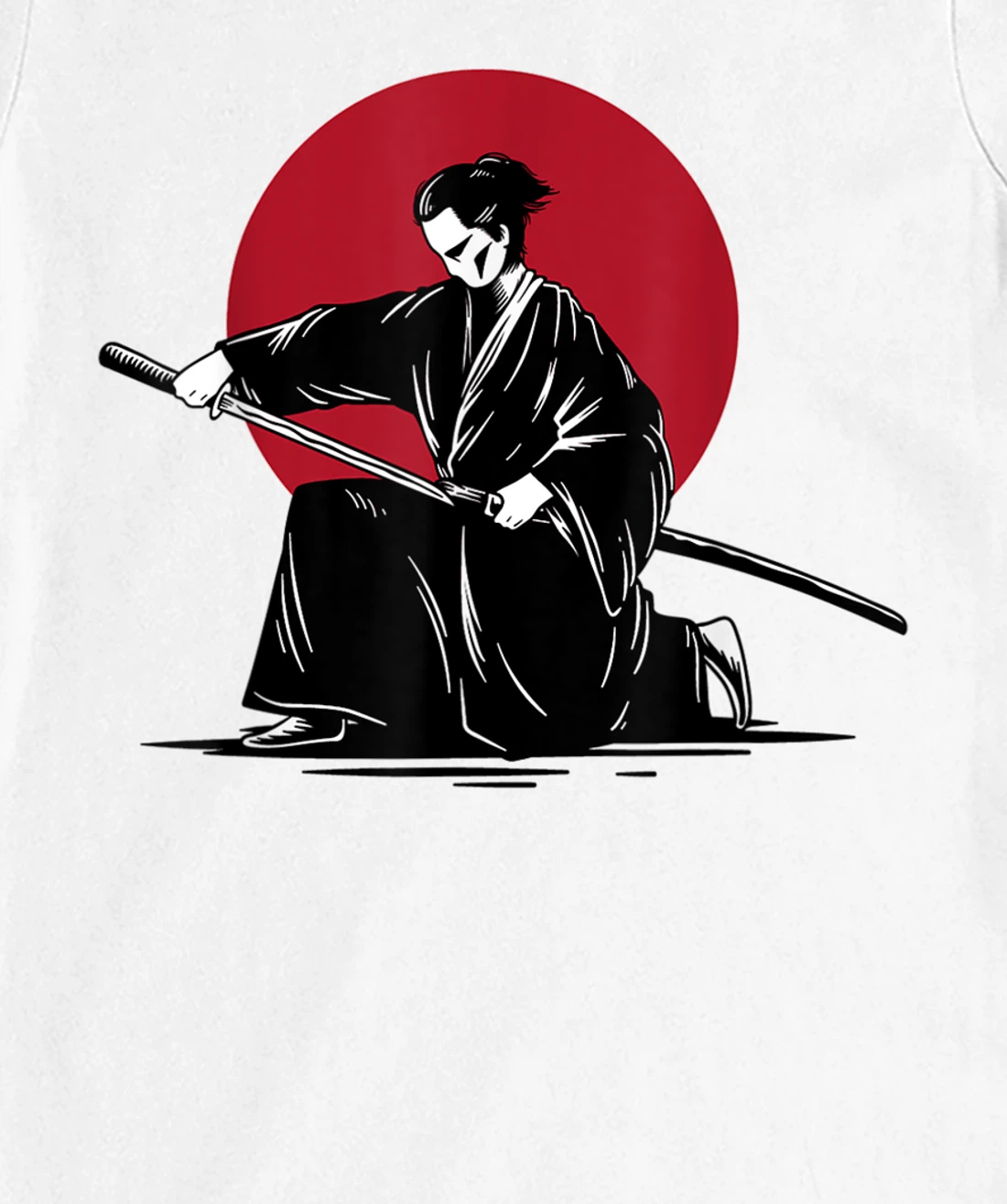 Womens Samurai & Ronin Katana , Be Minimalist, Japanese Art Style T-Shirt, Women T-Shirt
