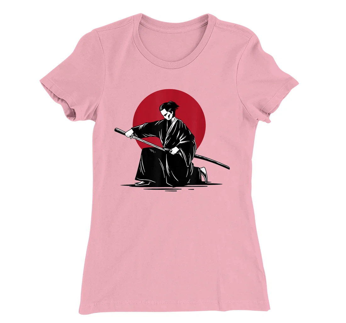 Womens Samurai & Ronin Katana , Be Minimalist, Japanese Art Style T-Shirt, Women T-Shirt