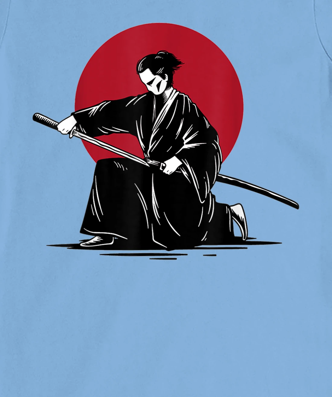 Womens Samurai & Ronin Katana , Be Minimalist, Japanese Art Style T-Shirt, Women T-Shirt