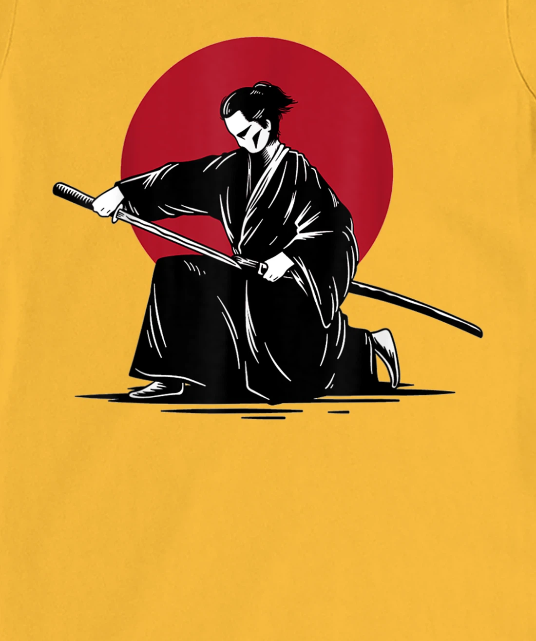 Womens Samurai & Ronin Katana , Be Minimalist, Japanese Art Style T-Shirt, Women T-Shirt