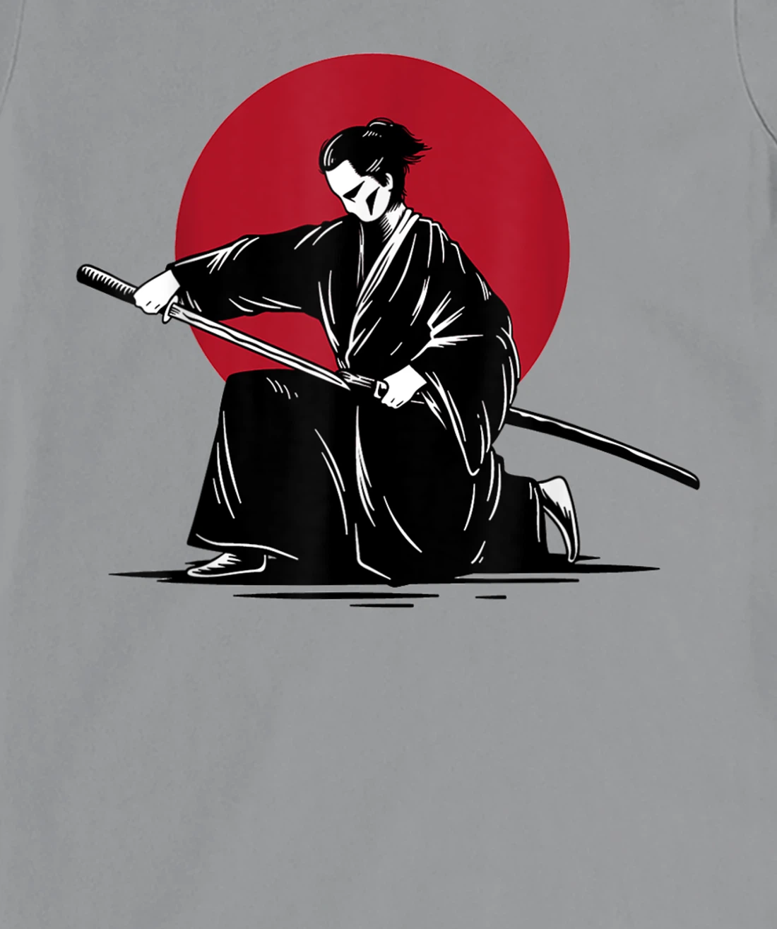 Womens Samurai & Ronin Katana , Be Minimalist, Japanese Art Style T-Shirt, Women T-Shirt