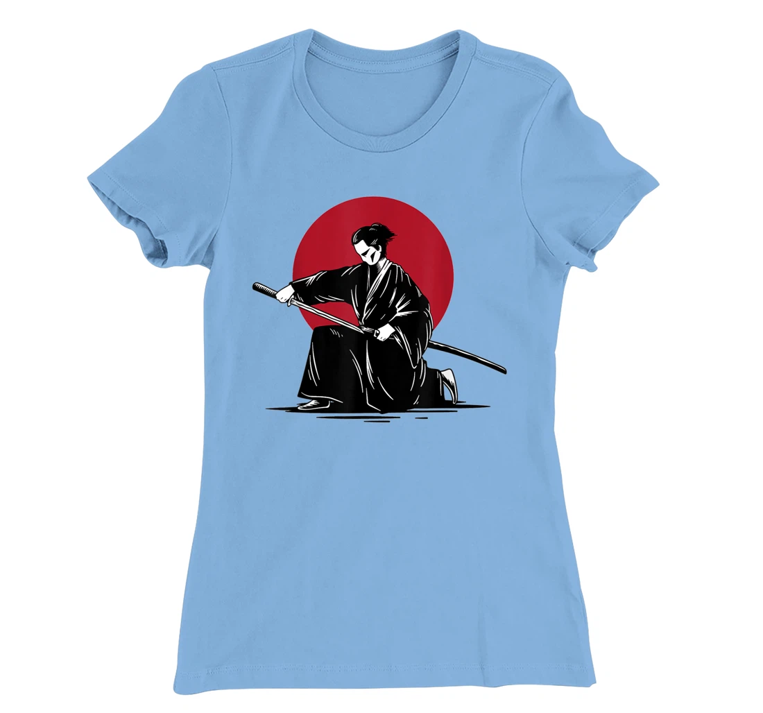 Womens Samurai & Ronin Katana , Be Minimalist, Japanese Art Style T-Shirt, Women T-Shirt