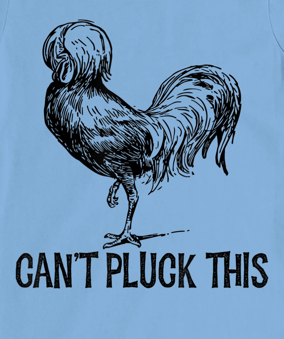 Womens Can't Pluck This Funny Chicken Polish Rooster Men's Women's T-Shirt, Women T-Shirt