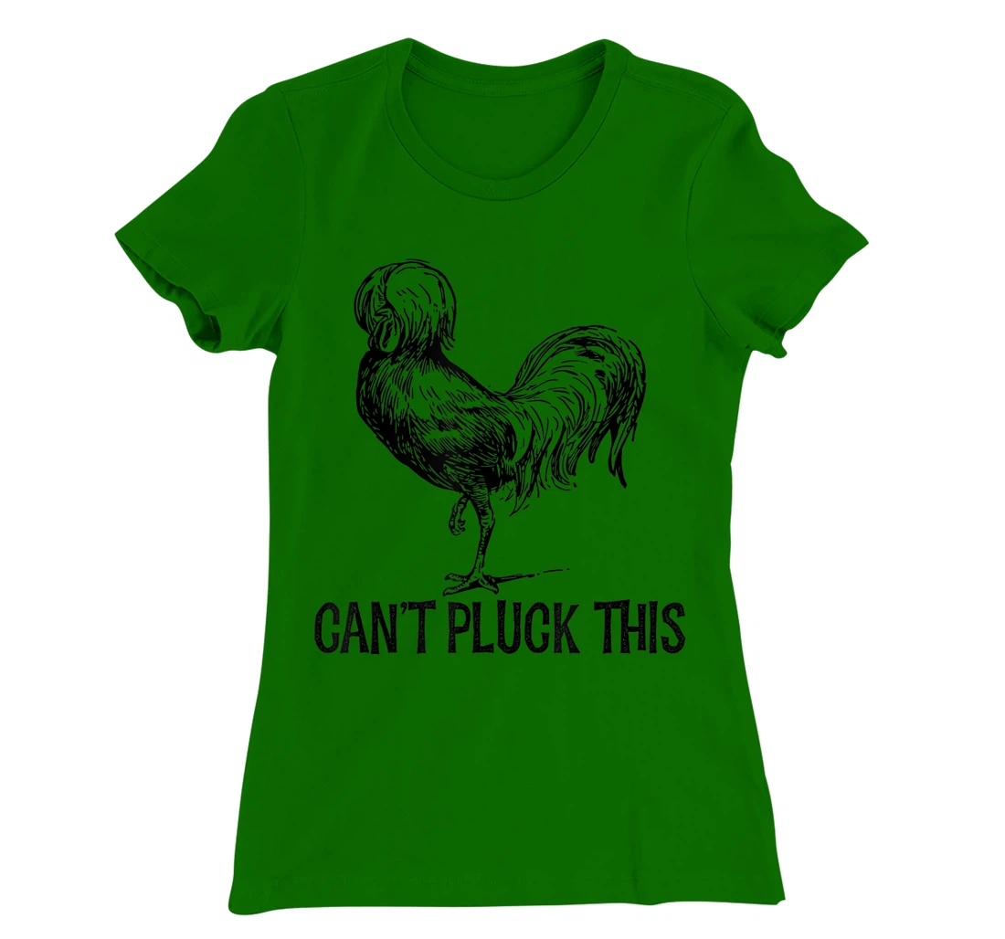 Womens Can't Pluck This Funny Chicken Polish Rooster Men's Women's T-Shirt, Women T-Shirt