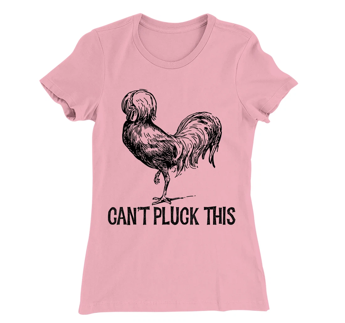 Womens Can't Pluck This Funny Chicken Polish Rooster Men's Women's T-Shirt, Women T-Shirt