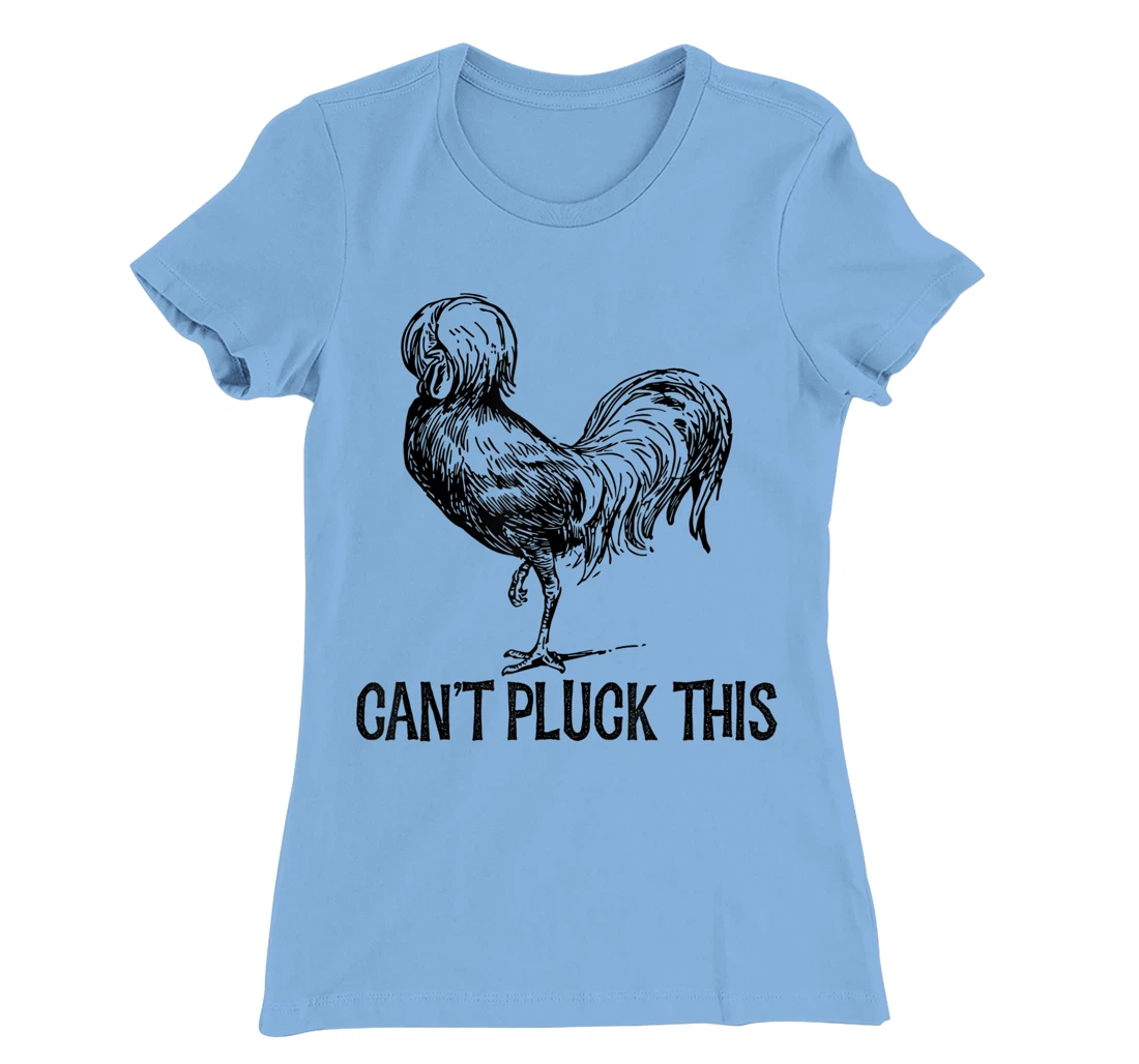 Womens Can't Pluck This Funny Chicken Polish Rooster Men's Women's T-Shirt, Women T-Shirt