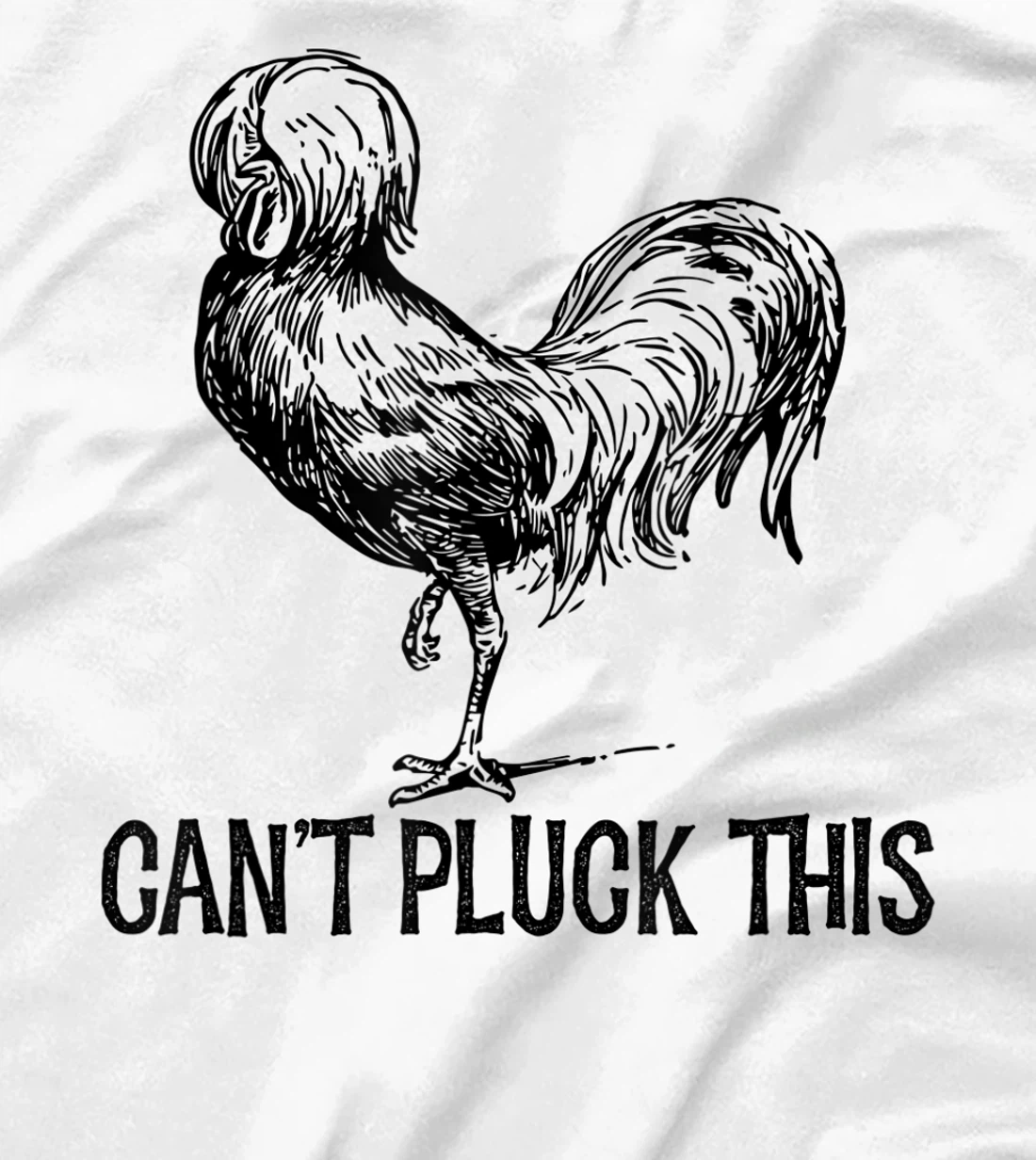 Womens Can't Pluck This Funny Chicken Polish Rooster Men's Women's T-Shirt, Women T-Shirt