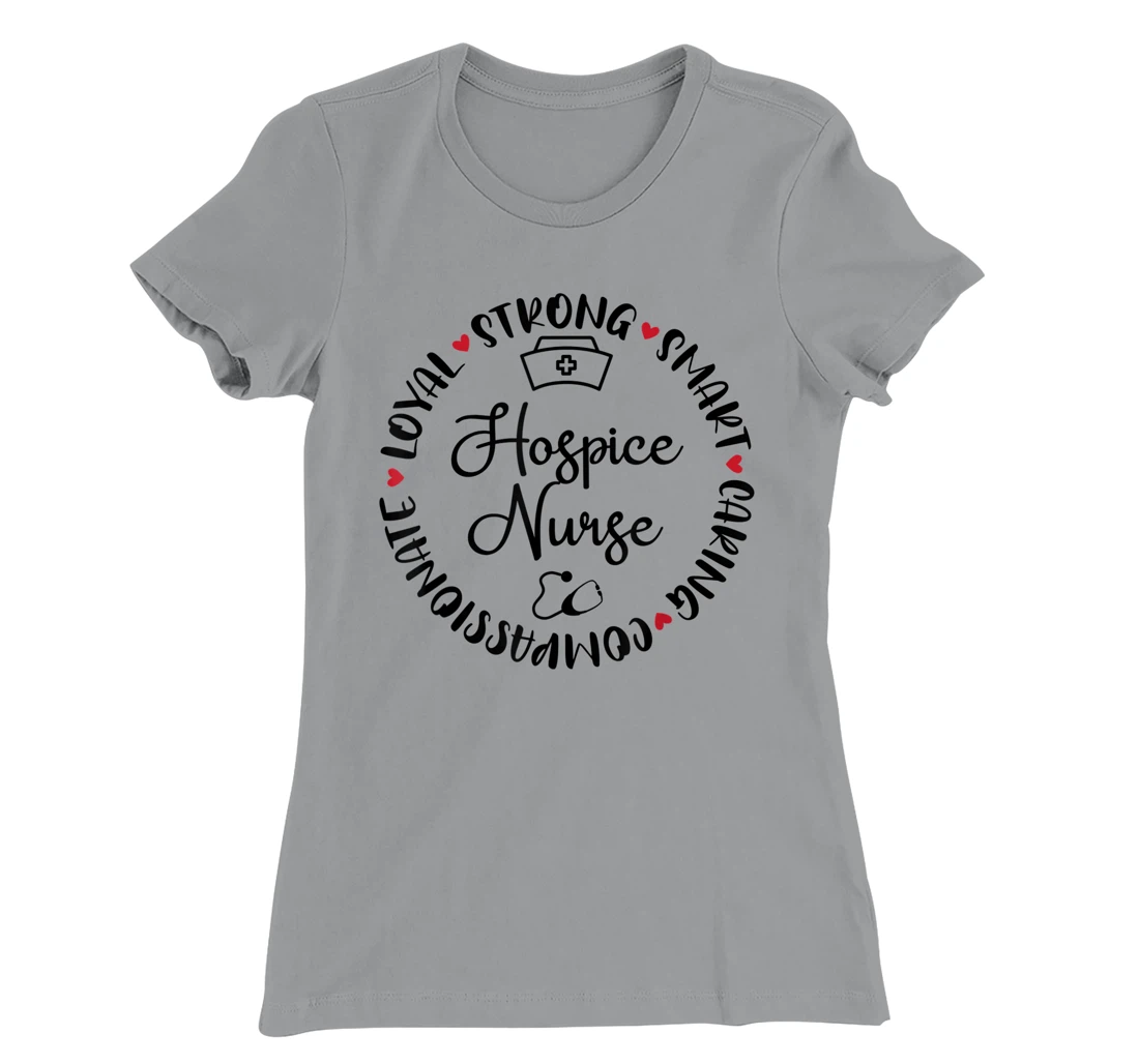 Womens Hospice Nurse Accessories Nurses Graduation Medical Love T-Shirt, Women T-Shirt