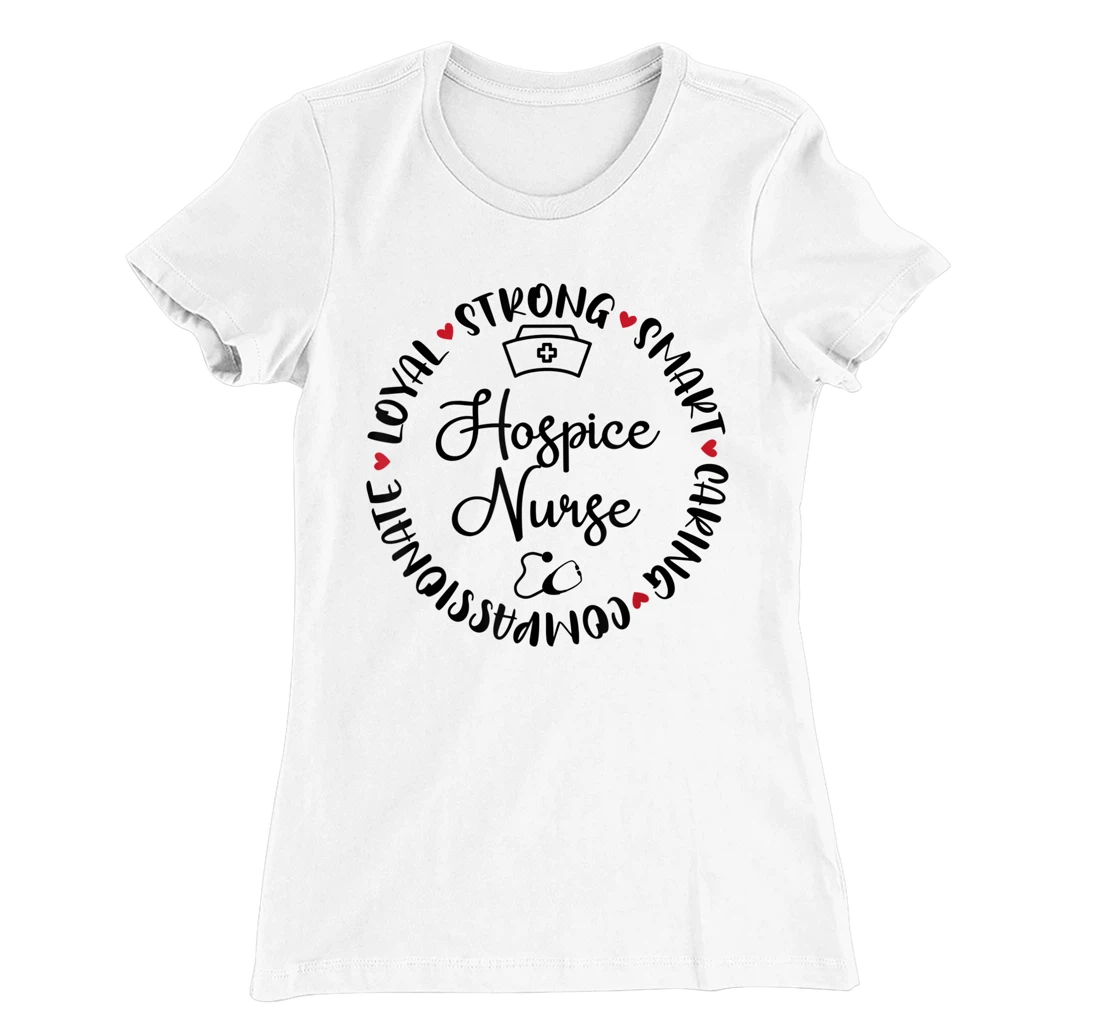 Womens Hospice Nurse Accessories Nurses Graduation Medical Love T-Shirt, Women T-Shirt