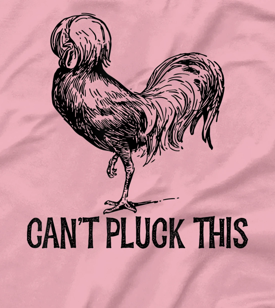 Womens Can't Pluck This Funny Chicken Polish Rooster Men's Women's T-Shirt, Women T-Shirt