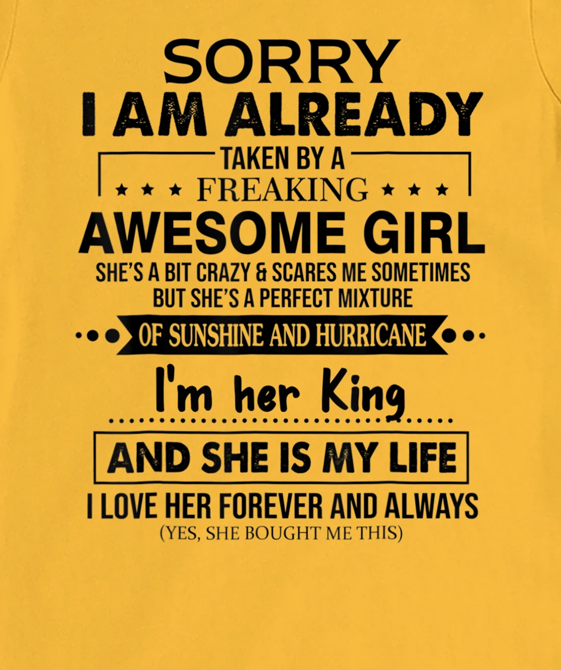 Womens Sorry I am already taken by a freaking awesome Girl Funny T-Shirt, Women T-Shirt