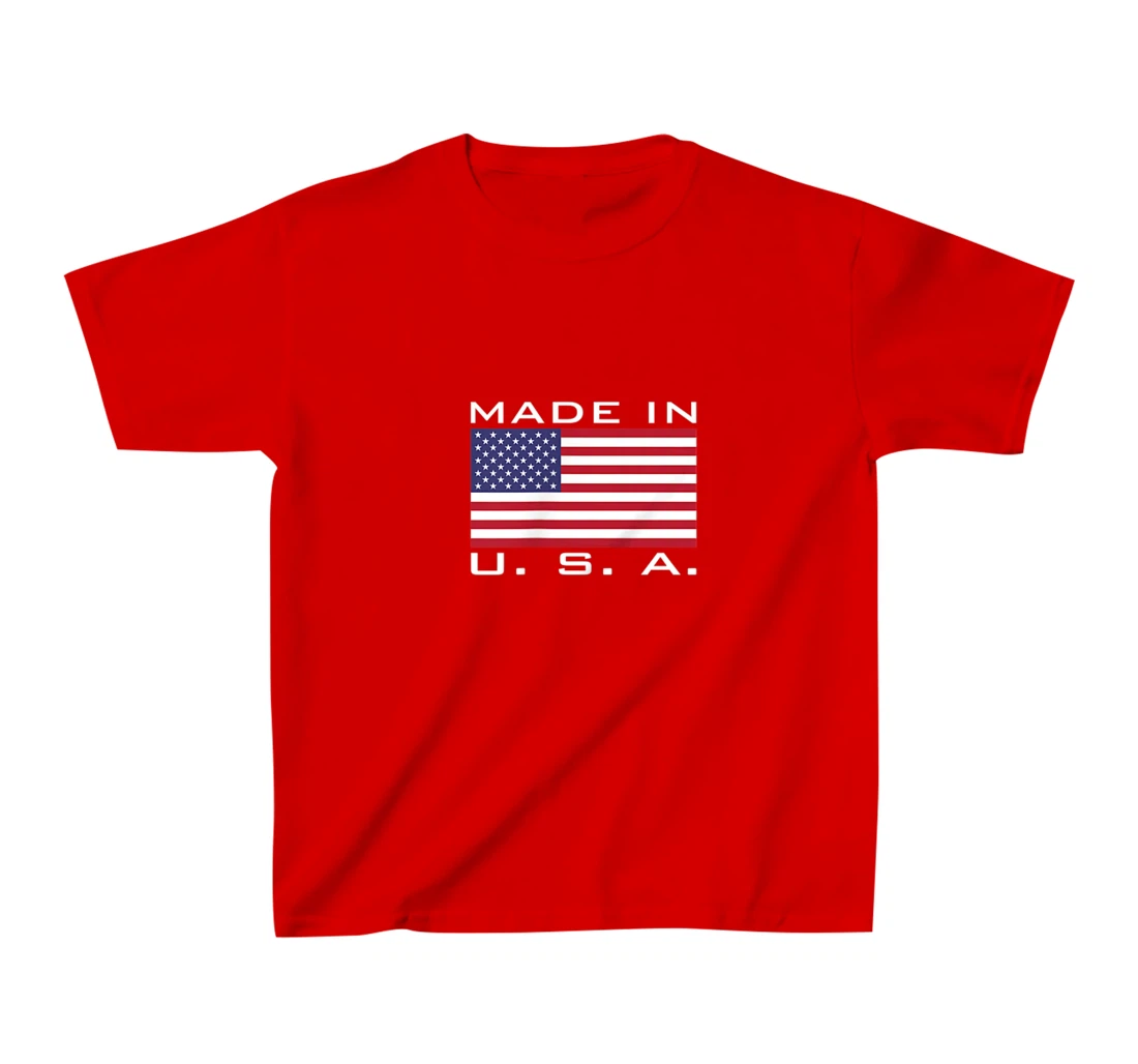 MADE IN USA MADE IN AMERICA US FLAG STARS AND STRIPES COLOR T-Shirt, Kid T-Shirt and Women T-Shirt