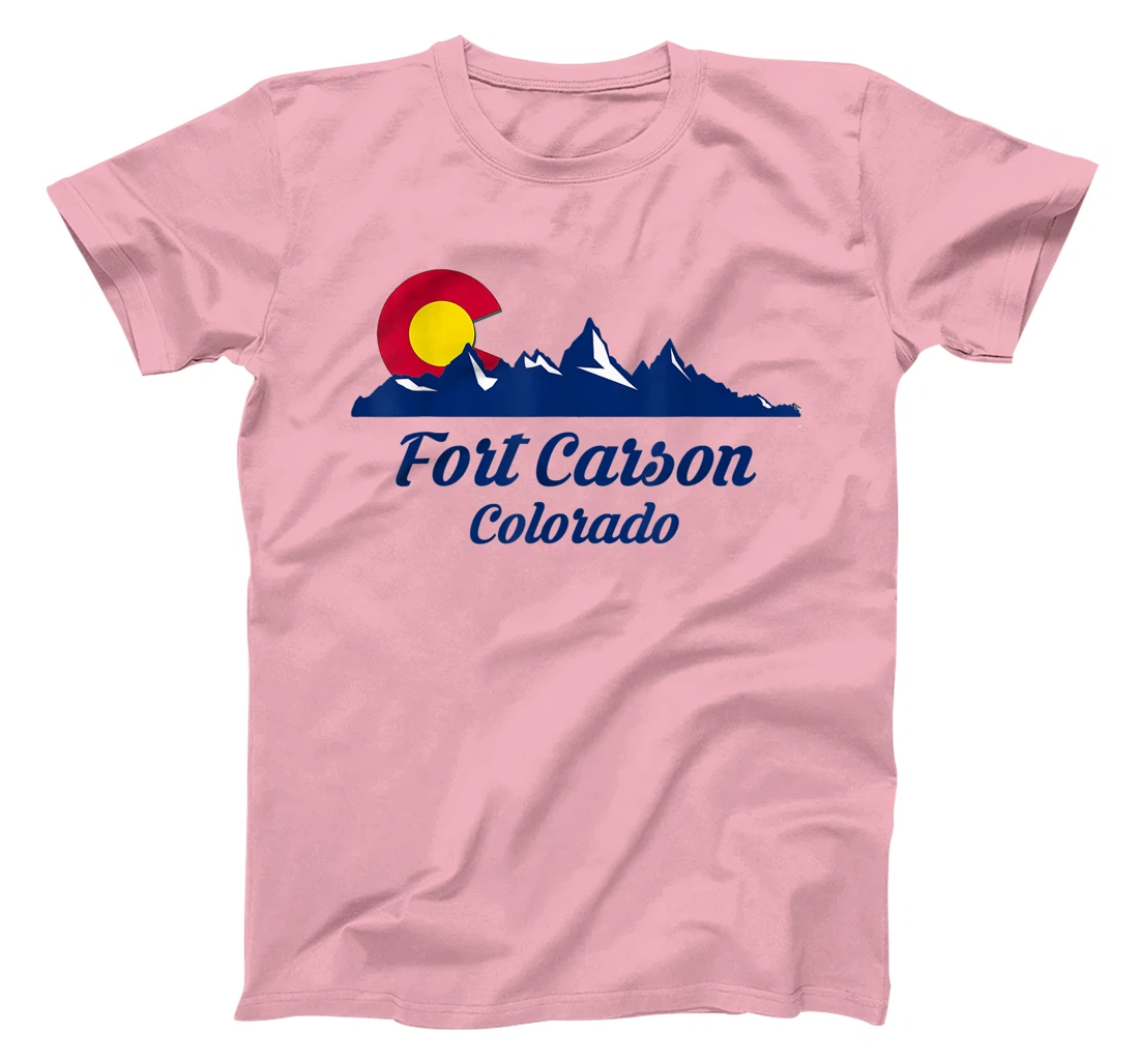Womens Fort Carson Colorado Flag City CO State Hiking Tourist Gift T-Shirt, Kid T-Shirt and Women T-Shirt
