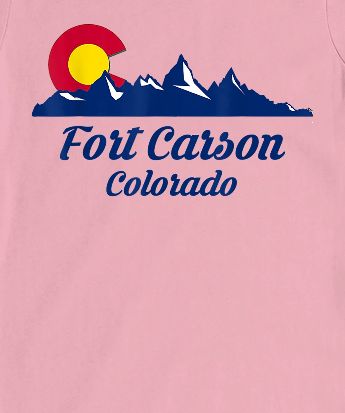 Womens Fort Carson Colorado Flag City CO State Hiking Tourist Gift T-Shirt, Kid T-Shirt and Women T-Shirt