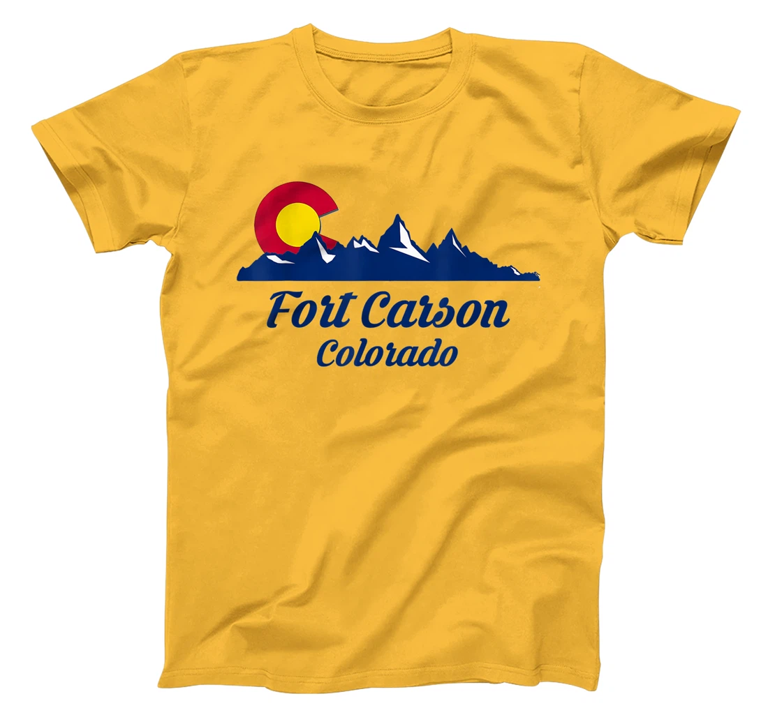Womens Fort Carson Colorado Flag City CO State Hiking Tourist Gift T-Shirt, Kid T-Shirt and Women T-Shirt