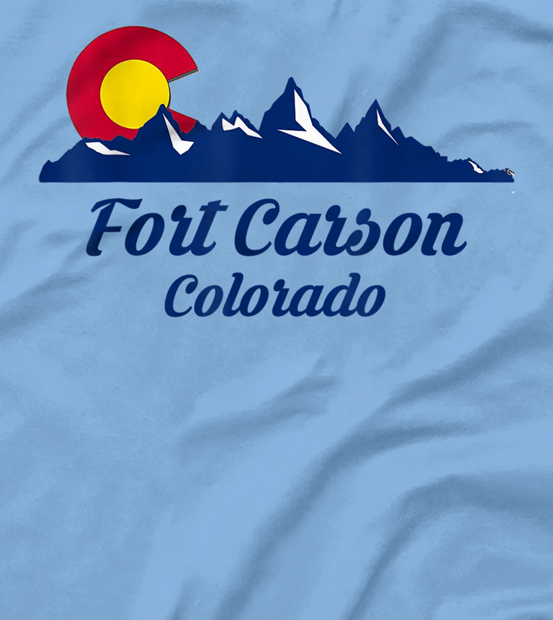 Womens Fort Carson Colorado Flag City CO State Hiking Tourist Gift T-Shirt, Kid T-Shirt and Women T-Shirt