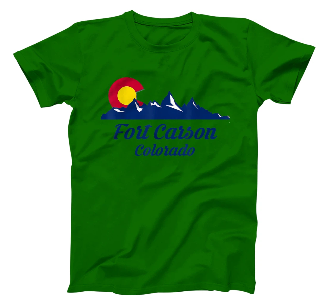 Womens Fort Carson Colorado Flag City CO State Hiking Tourist Gift T-Shirt, Kid T-Shirt and Women T-Shirt