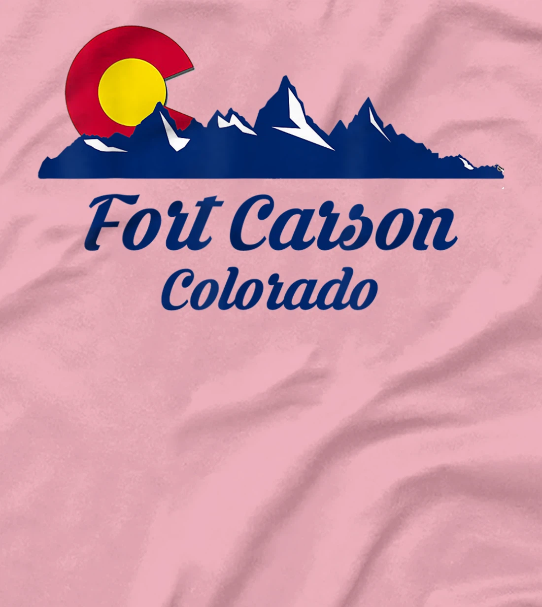 Womens Fort Carson Colorado Flag City CO State Hiking Tourist Gift T-Shirt, Kid T-Shirt and Women T-Shirt