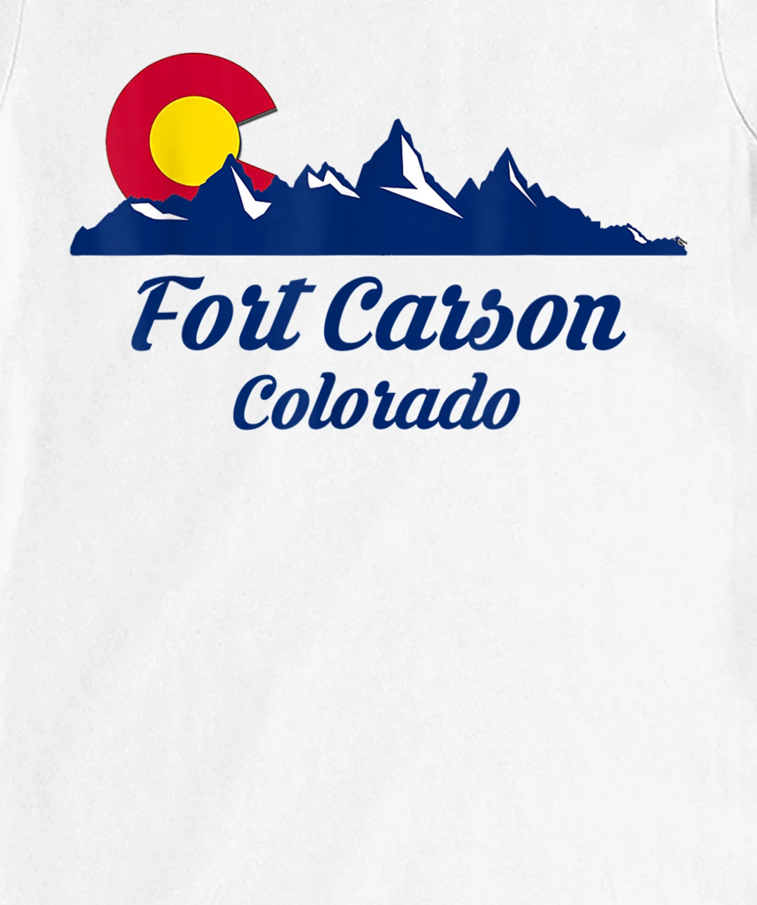 Womens Fort Carson Colorado Flag City CO State Hiking Tourist Gift T-Shirt, Kid T-Shirt and Women T-Shirt