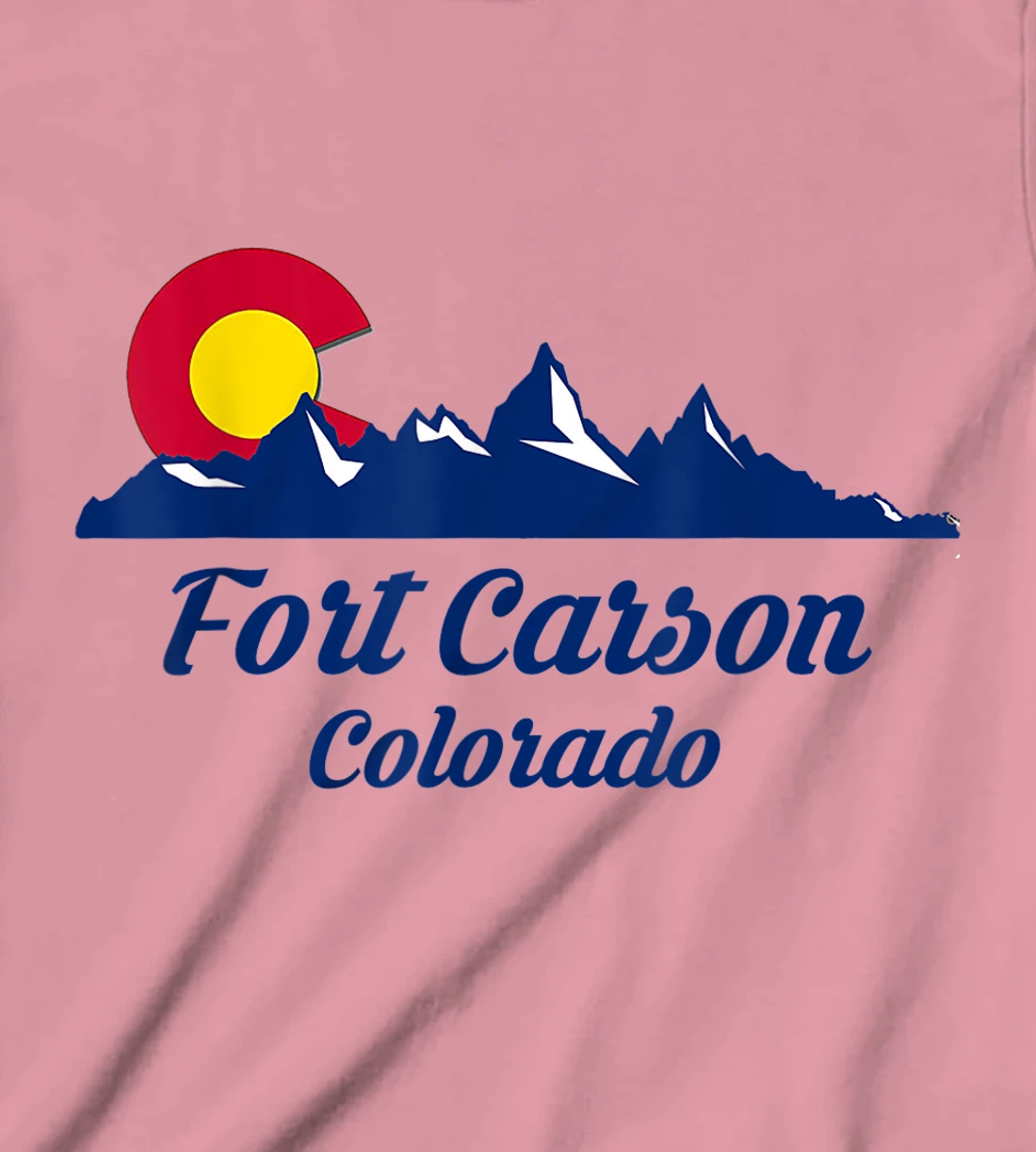Womens Fort Carson Colorado Flag City CO State Hiking Tourist Gift T-Shirt, Kid T-Shirt and Women T-Shirt
