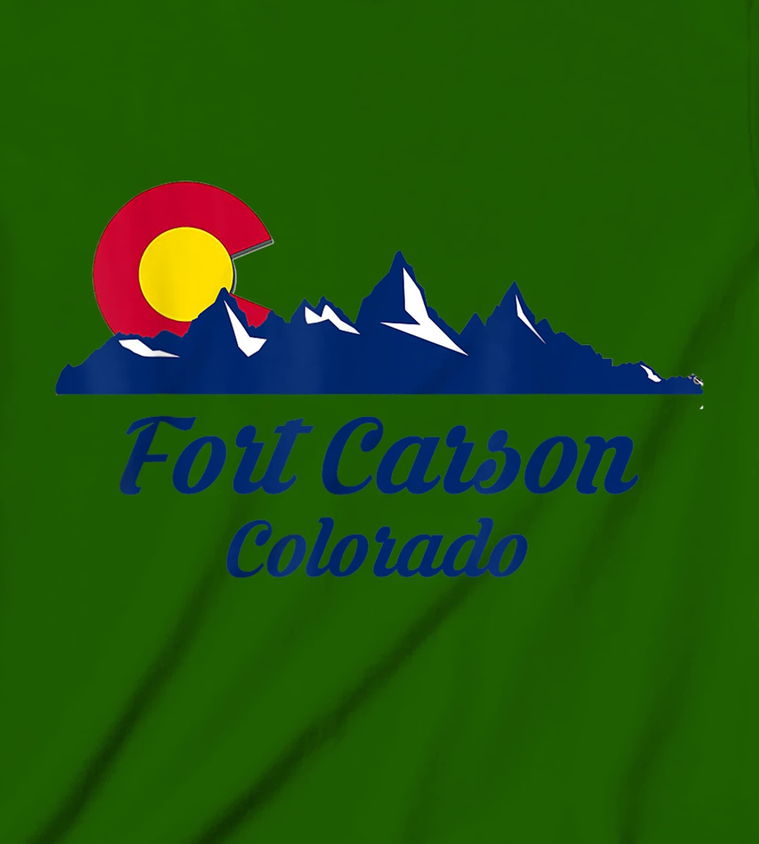 Womens Fort Carson Colorado Flag City CO State Hiking Tourist Gift T-Shirt, Kid T-Shirt and Women T-Shirt