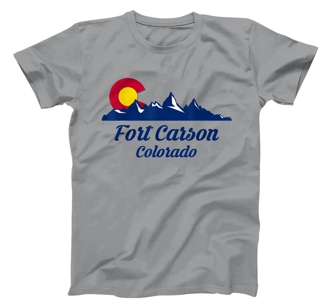Womens Fort Carson Colorado Flag City CO State Hiking Tourist Gift T-Shirt, Kid T-Shirt and Women T-Shirt