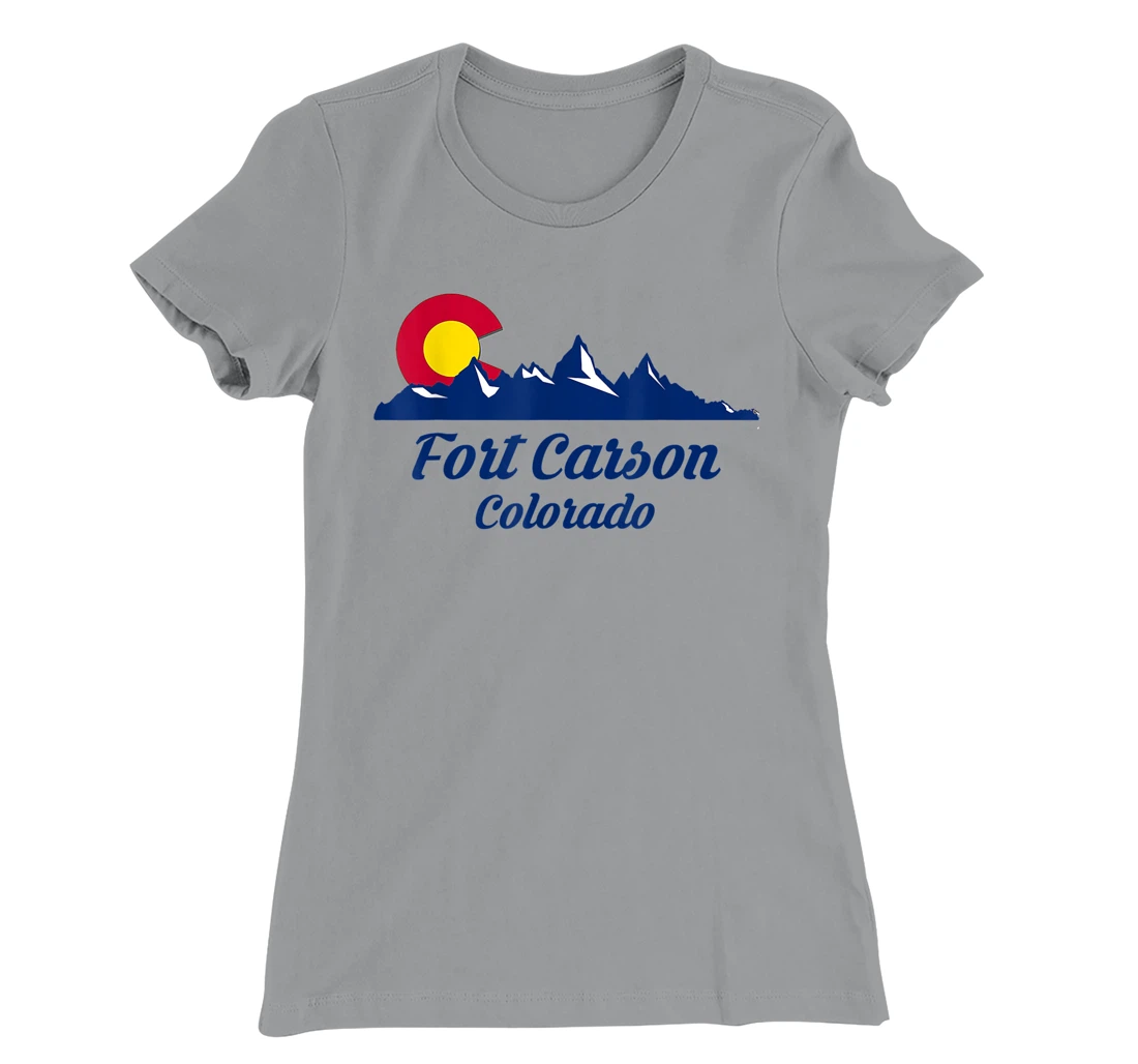Womens Fort Carson Colorado Flag City CO State Hiking Tourist Gift T-Shirt, Kid T-Shirt and Women T-Shirt