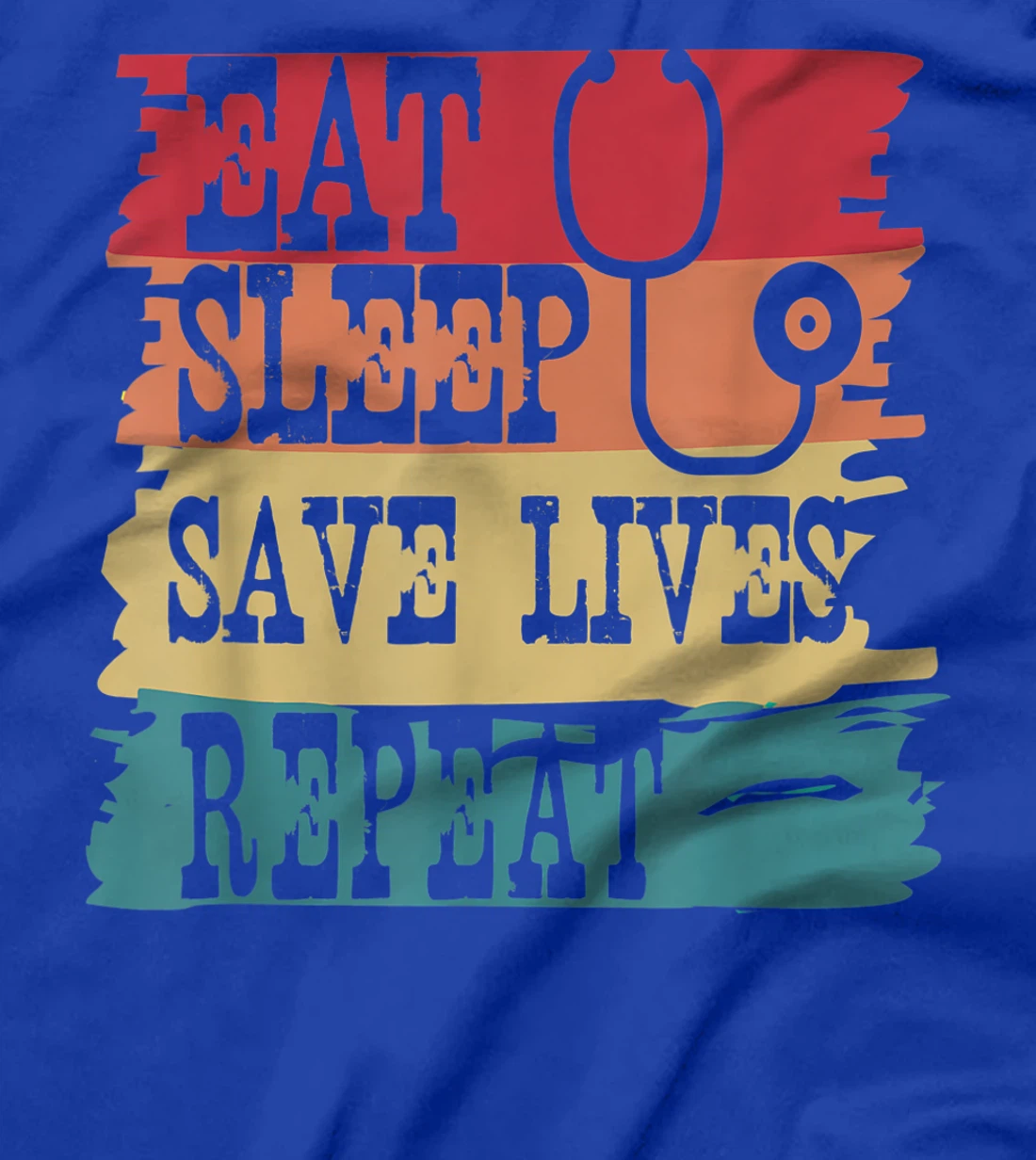 Eat Sleep Save Lives Repeat Funny Retro Vintage Doctor Gift T-Shirt, Women T-Shirt