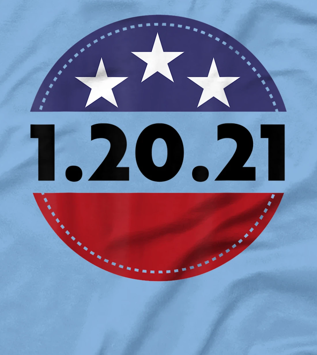 Womens Biden Harris Inauguration Day USA Flag Circle 1.20.21 T-Shirt, Women T-Shirt