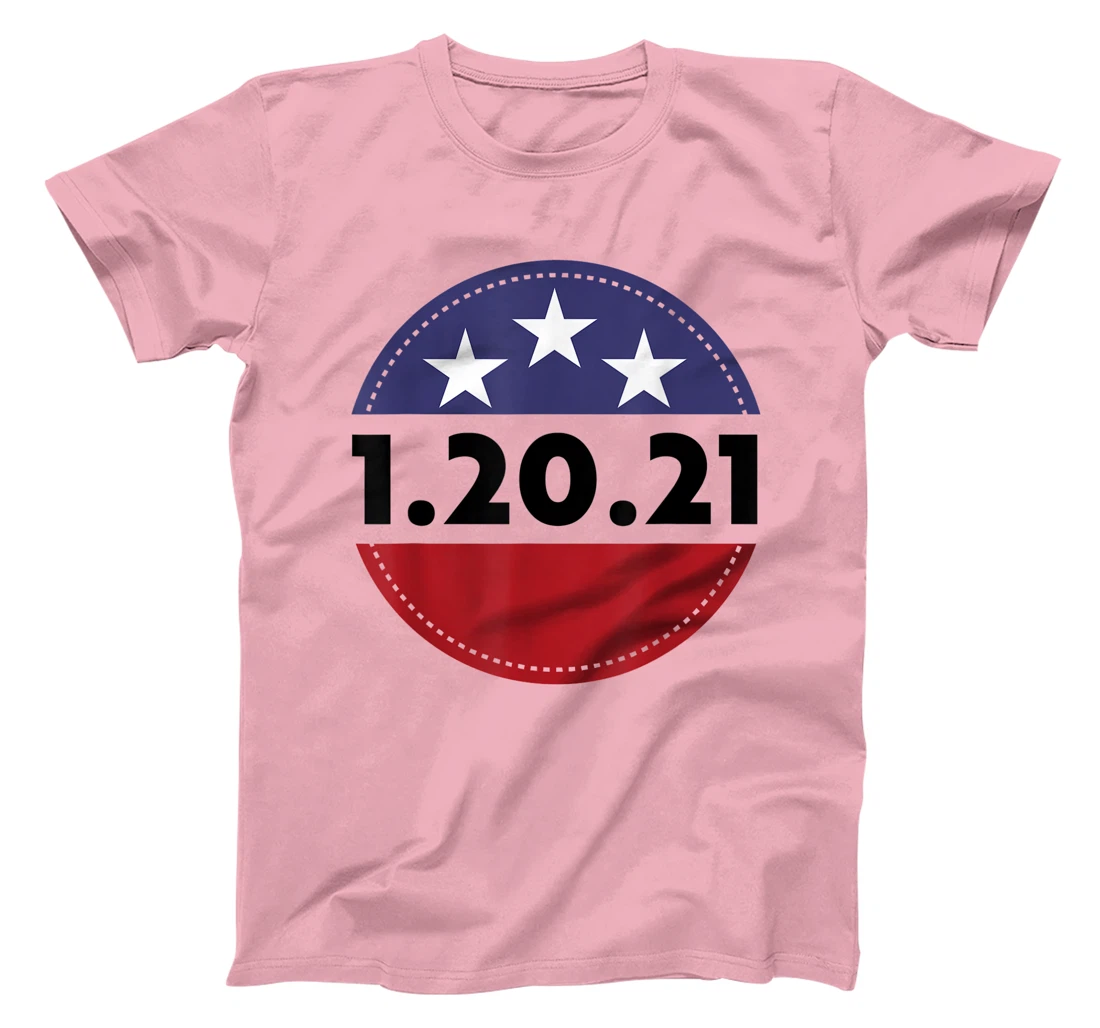 Womens Biden Harris Inauguration Day USA Flag Circle 1.20.21 T-Shirt, Women T-Shirt