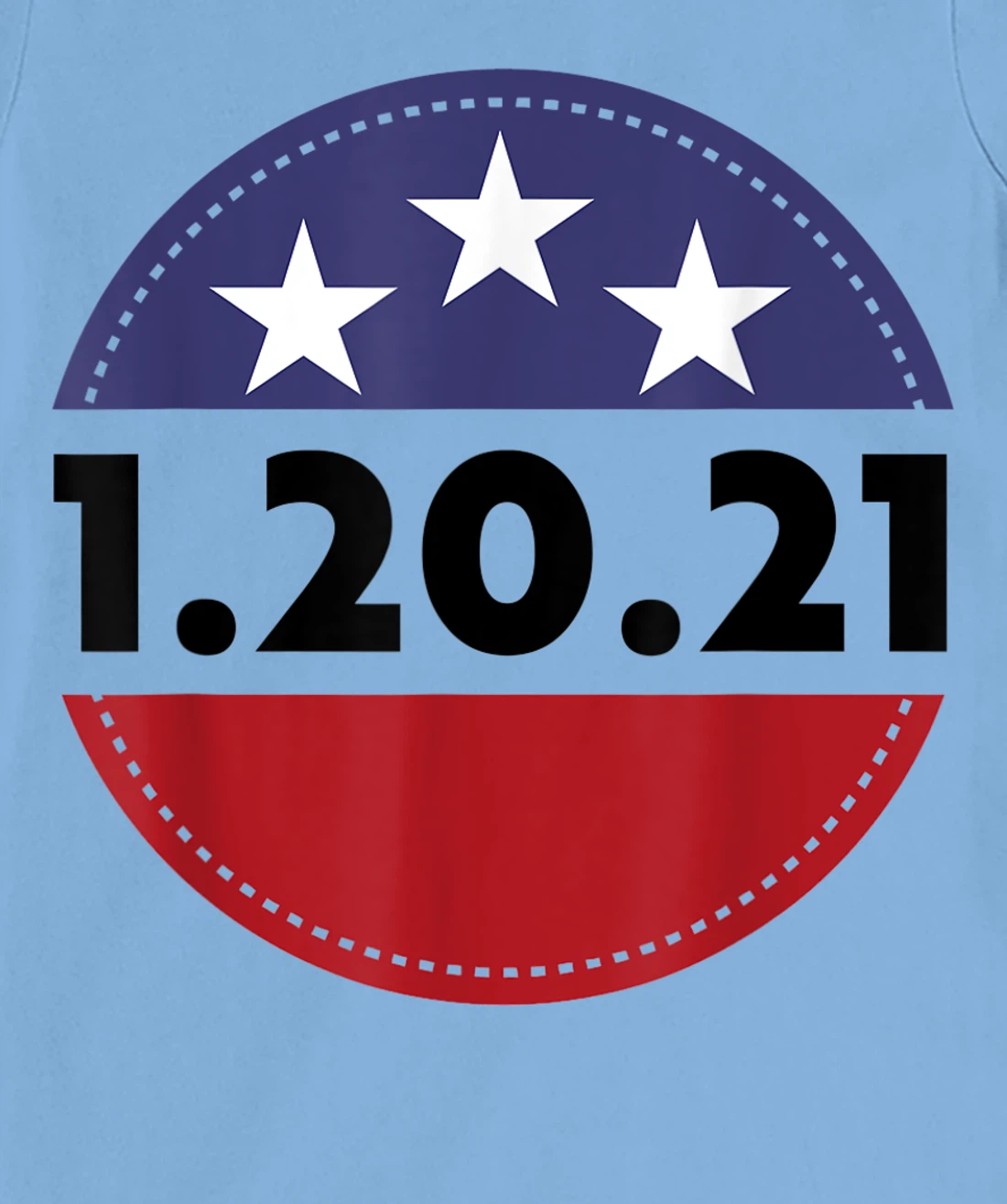 Womens Biden Harris Inauguration Day USA Flag Circle 1.20.21 T-Shirt, Women T-Shirt