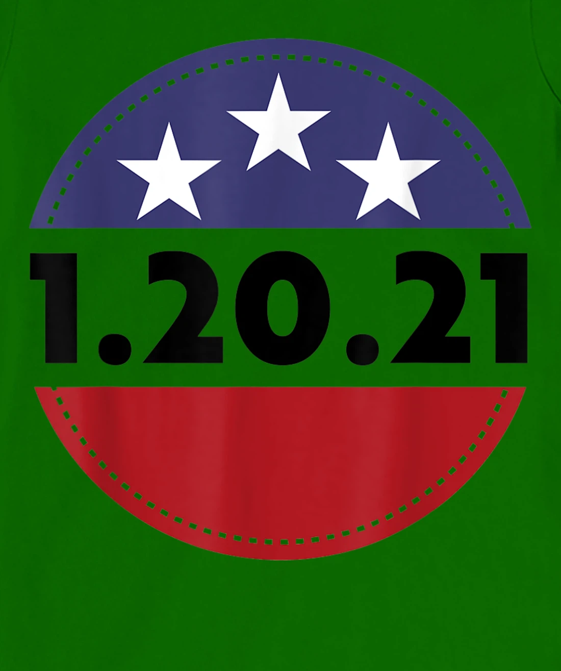 Womens Biden Harris Inauguration Day USA Flag Circle 1.20.21 T-Shirt, Women T-Shirt