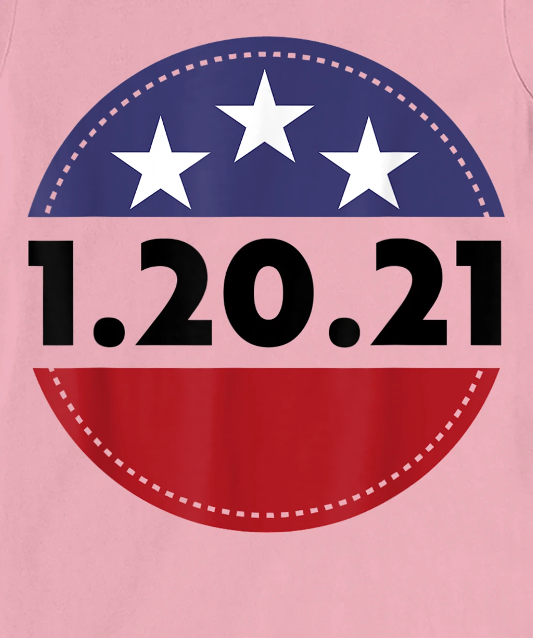 Womens Biden Harris Inauguration Day USA Flag Circle 1.20.21 T-Shirt, Women T-Shirt