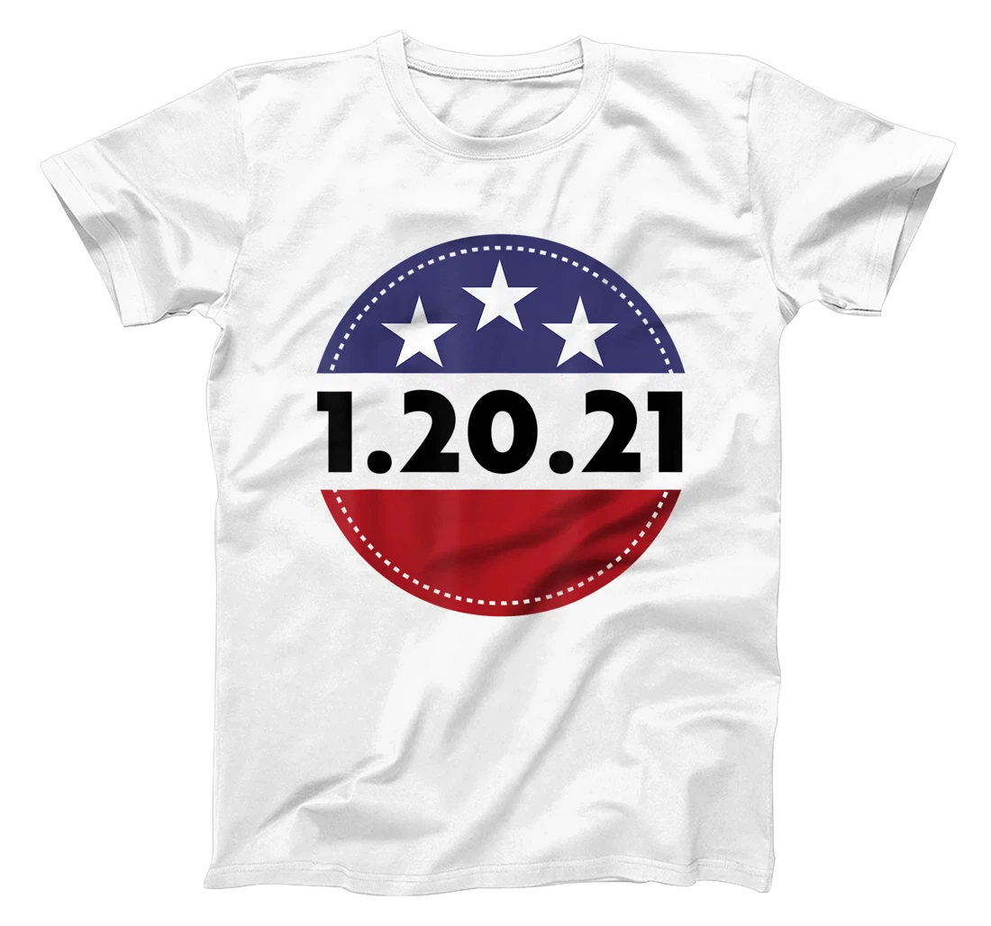 Womens Biden Harris Inauguration Day USA Flag Circle 1.20.21 T-Shirt, Women T-Shirt