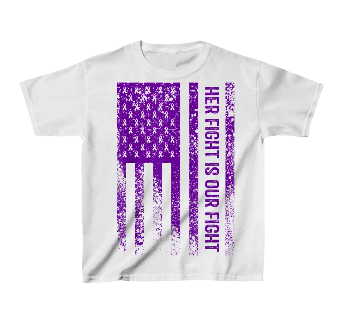 Womens Her Fight Is Our Fight Lupus Awareness T-Shirt, Kid T-Shirt and Women T-Shirt