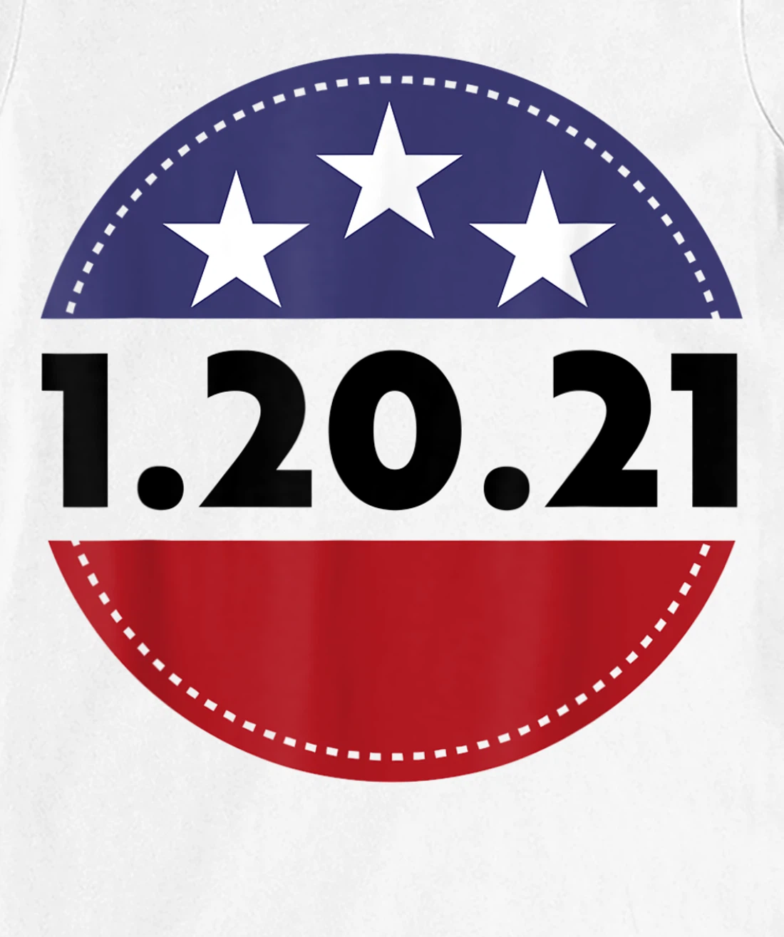 Womens Biden Harris Inauguration Day USA Flag Circle 1.20.21 T-Shirt, Women T-Shirt