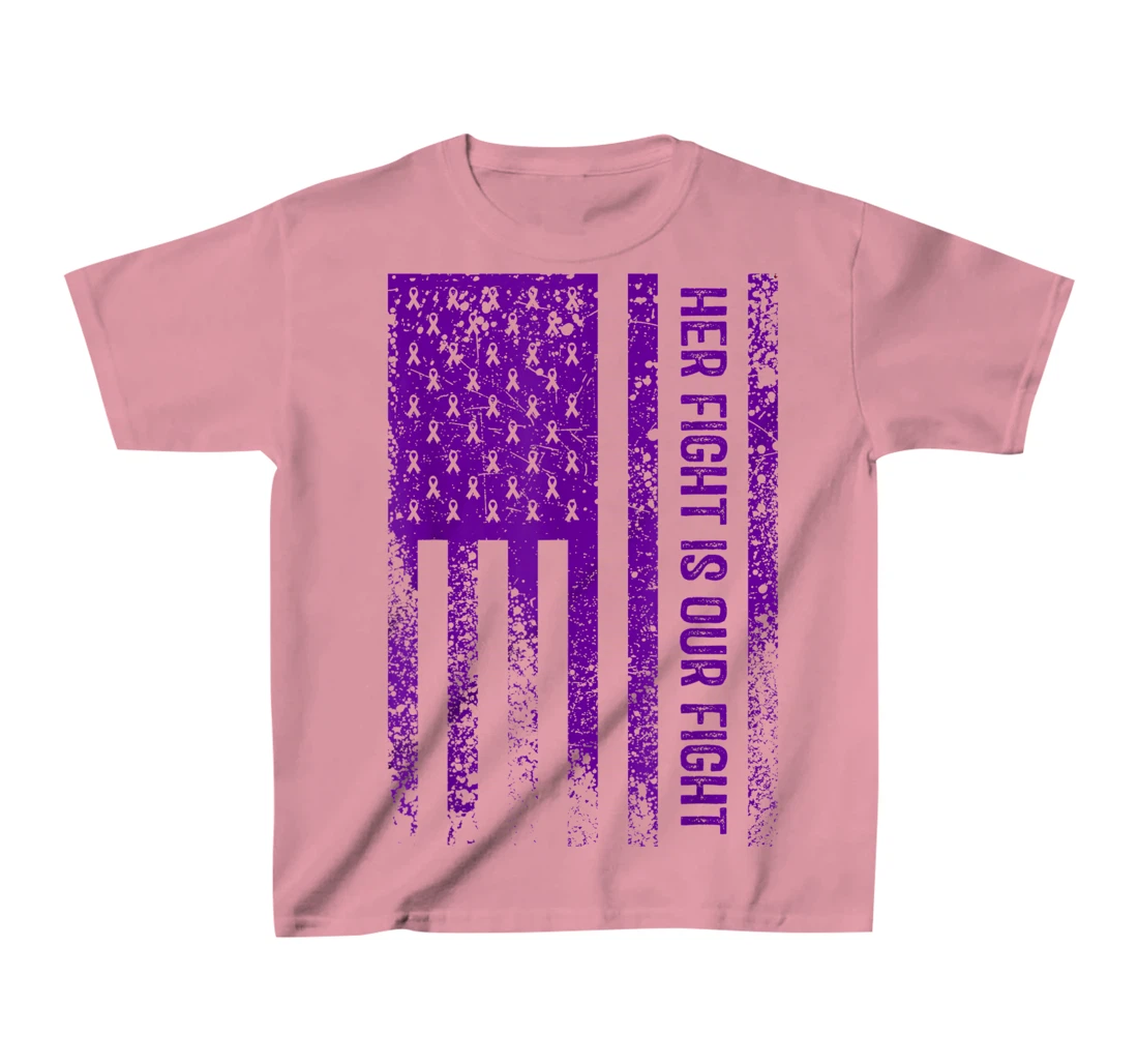 Womens Her Fight Is Our Fight Lupus Awareness T-Shirt, Kid T-Shirt and Women T-Shirt